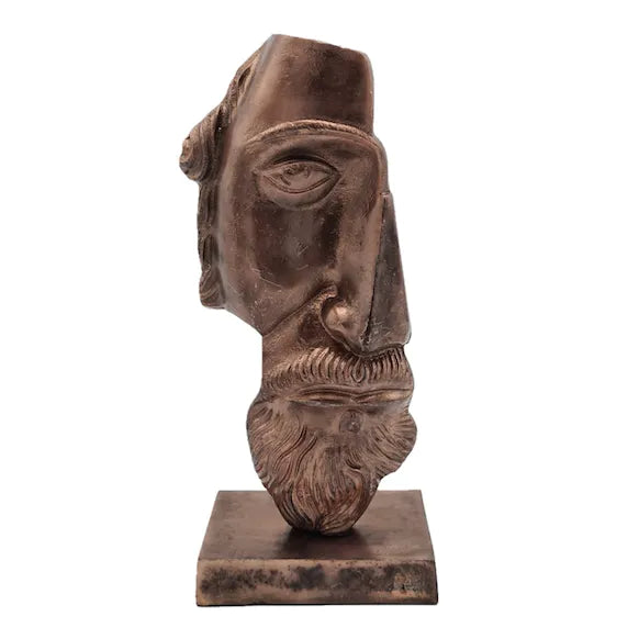 'Van Gogh' Face Sculpture - Vintage Copper