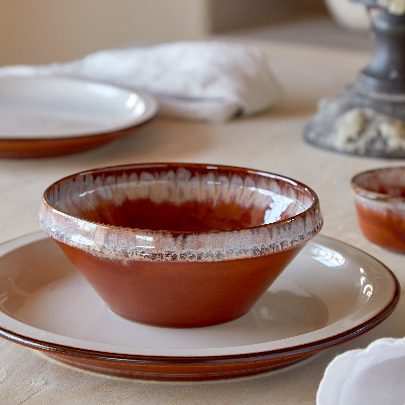 Poterie Caramel Latte Serving Bowl 17cm