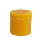 Rustic Pillar Candle Ochre