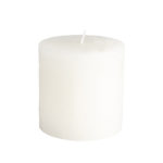 Rustic Pillar Candle White 70x75mm