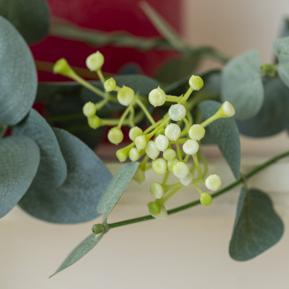 Eucalyptus & White Flower Garland