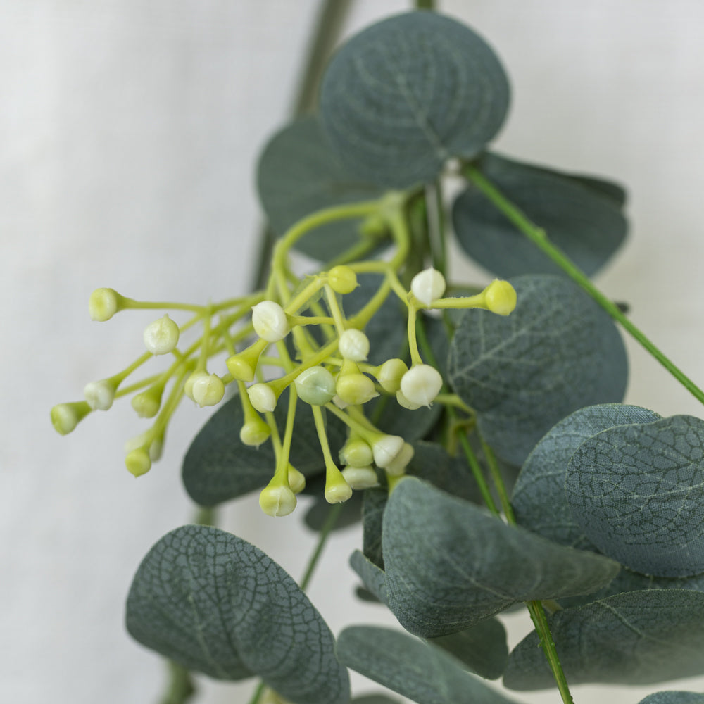 Eucalyptus & White Flower Garland