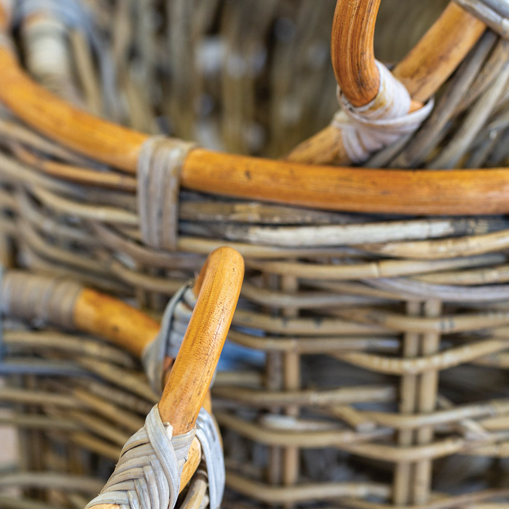 Round Kubu Basket with Handles Small