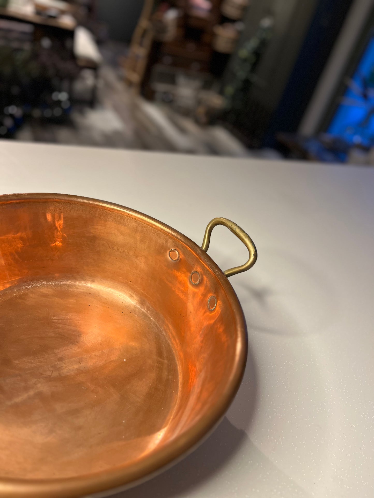 French antique COPPER Jam Pot